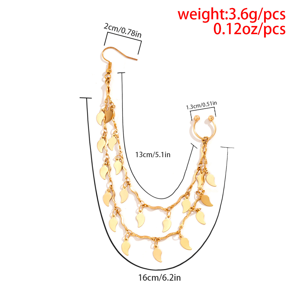 European and American jewelry, ethnic style, Su style, no punching nose studs, nose accessories, sweet and cool earrings, puncture nose rings_voghion.com