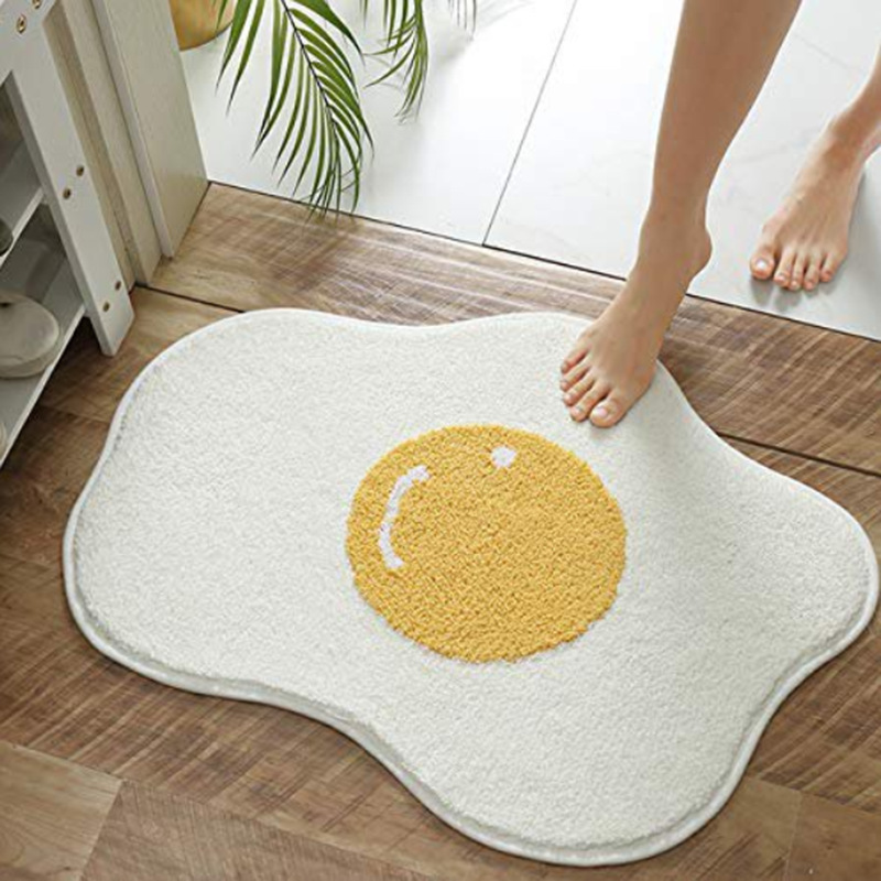 Cartoon imitación de alfombra de cachemira alfombra de suelo antideslizante baño puerta de baño alfombra de absorción de agua puerta alfombra de suelo anti-sucio y anti-desgaste