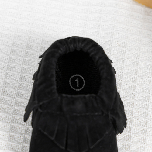 Promotional baby shoes Classic matte tassel baby shoes 0-1 years old soft sole wholesale baby shoes