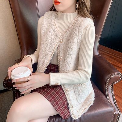 Small fragrant wind Plush Vest 2021 Autumn and winter new pattern Fur one waistcoat Easy Vest vest coat