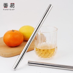 送料無料/ストロー/ステンレスA1V-タピオカミルクティー冷たい飲み物用非使い捨て再利用可能曲線型