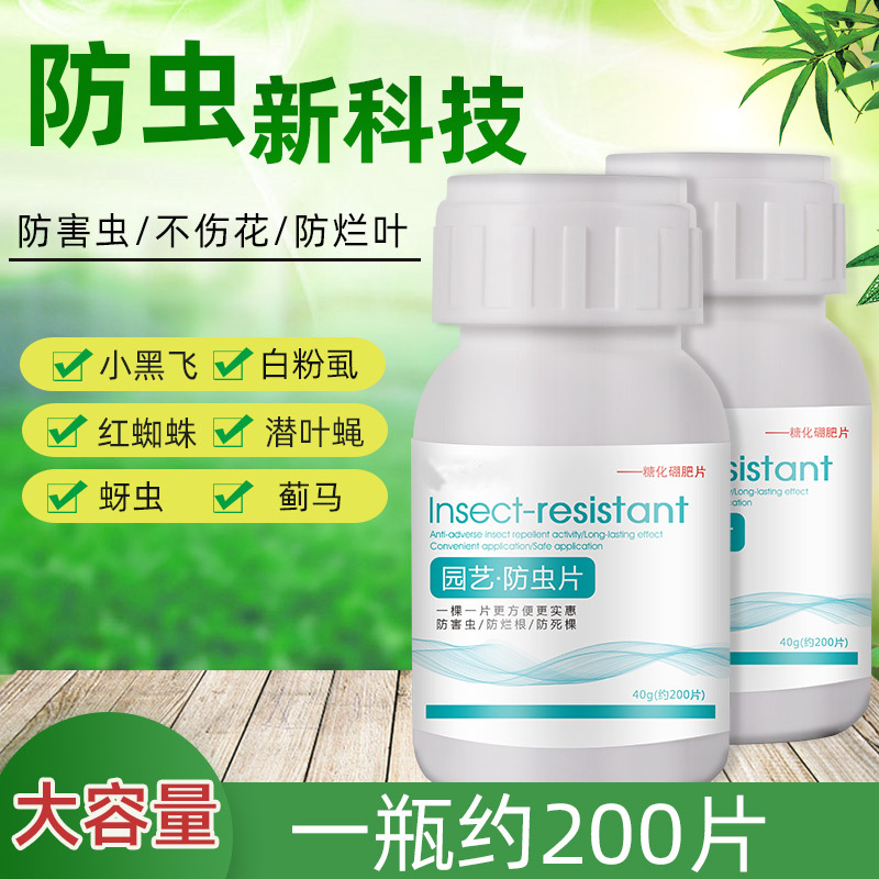 园艺糖化硼肥片防虫片花卉绿植驱虫预防病害虫防烂根防死棵抖音