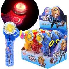 金稻穀雷霆陀螺發光玩具水果糖小孩兒童休閒零食糖果玩具批發