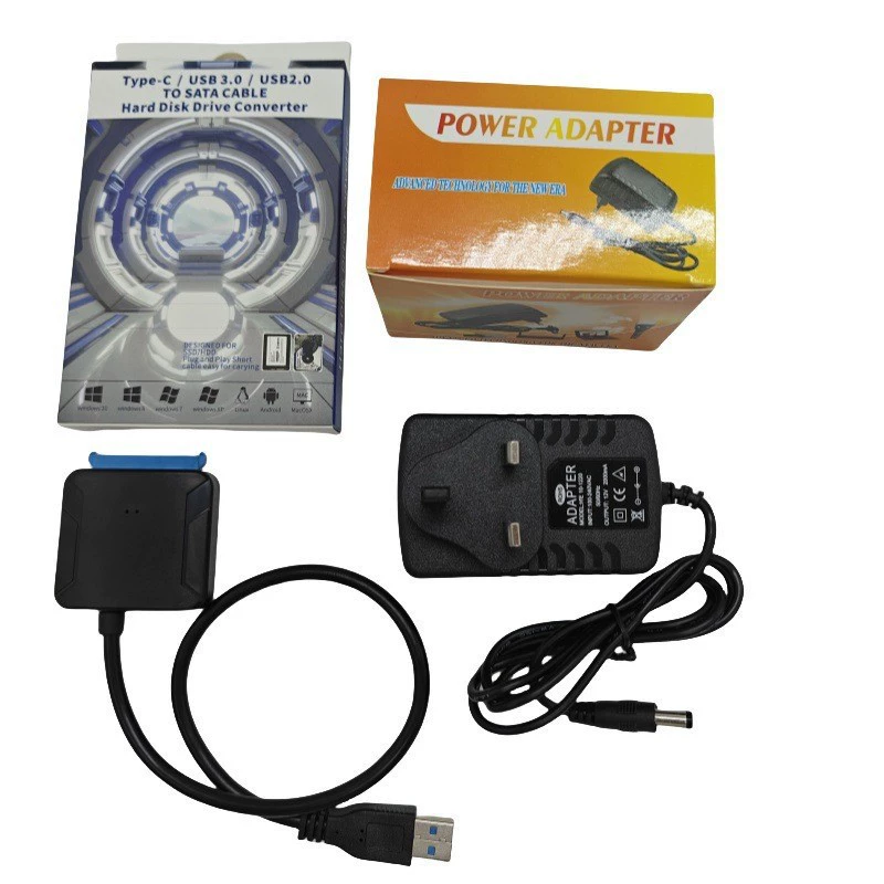 USB3.0 в SATA кабель для подключения 2.5"/3.5" SSD/HDD, простой кабель для диска