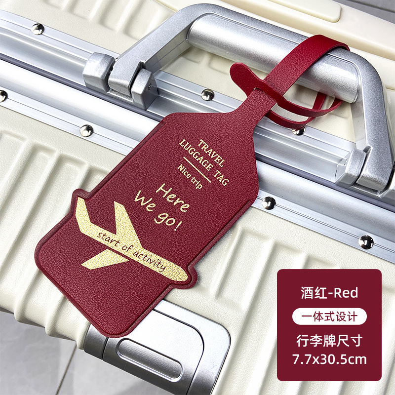 国境を越えたスポットPUレザー荷物タグ搭乗チェックホットプレス荷物タグレザー荷物タグPVC搭乗タグ|undefined