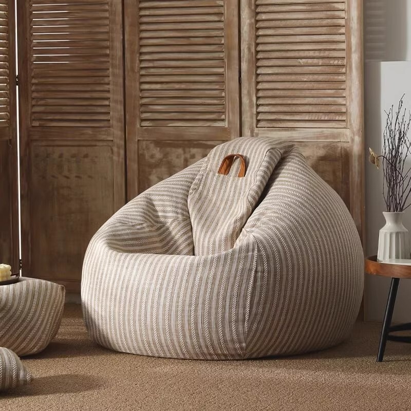 Lazy Sofa Bean Bag Single-Person Leisure Chair, Suitable for Lying down and Sleeping, for Balcony, Bedroom, Reading, Tatami Small Sofa, Lazy Chair Lazy Sofa Bean Bag Single-Person Leisure Chair, Suitable for Lying down and Sleeping, for Balcony, Bedroom, Reading, Tatami Small Sofa, Lazy Chair