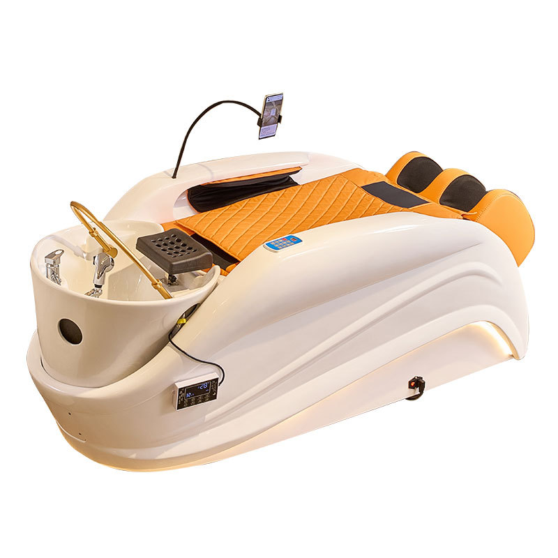 Máquina de masaje eléctrica automática para lavar el cabello para salón de peluquería especial enjuague salón de peluquería fumigación agua circulación salida de masaje