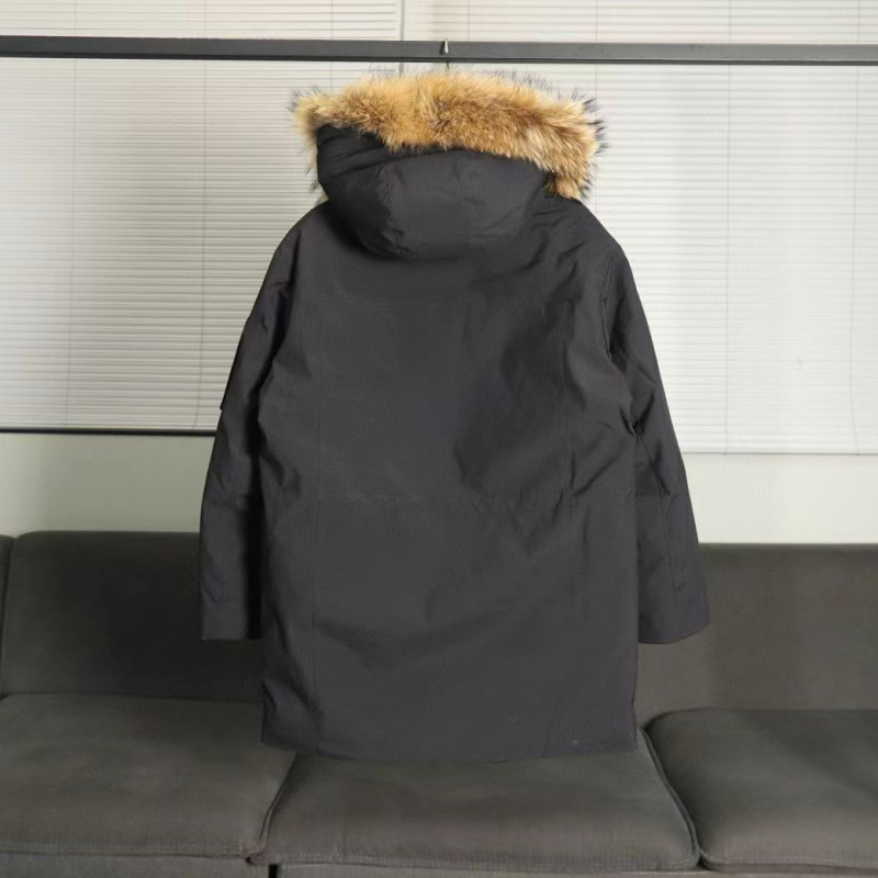 MLB冬季中长款羽绒服大毛领休闲连帽工装2代羽绒服情侣款男女同款|undefined