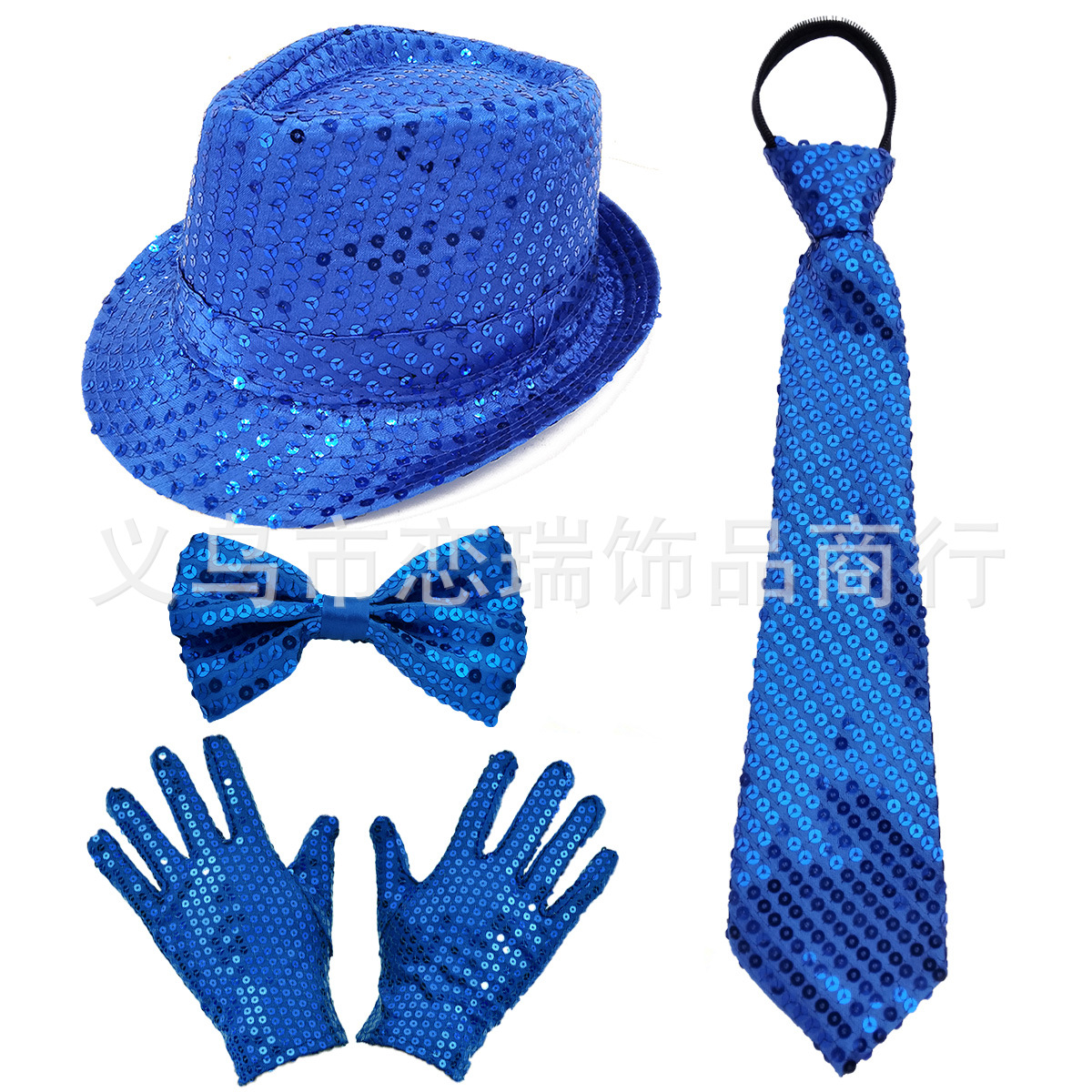 70s DISCO espectáculo accesorios esquinilla sombrero corbata guantes cinturón hombre conjunto Xiaoyin TEMU en stock