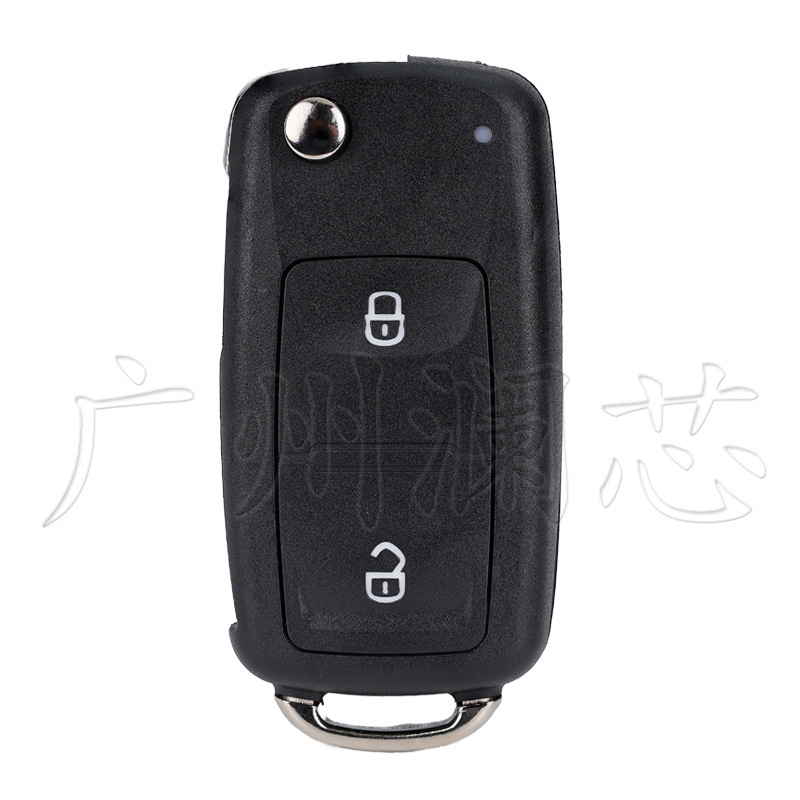 Suitable for Volkswagen Skoda 2/3/4 Button Golf Mk6 Tiguan Touareg Folding Remote Control Car Key Shell