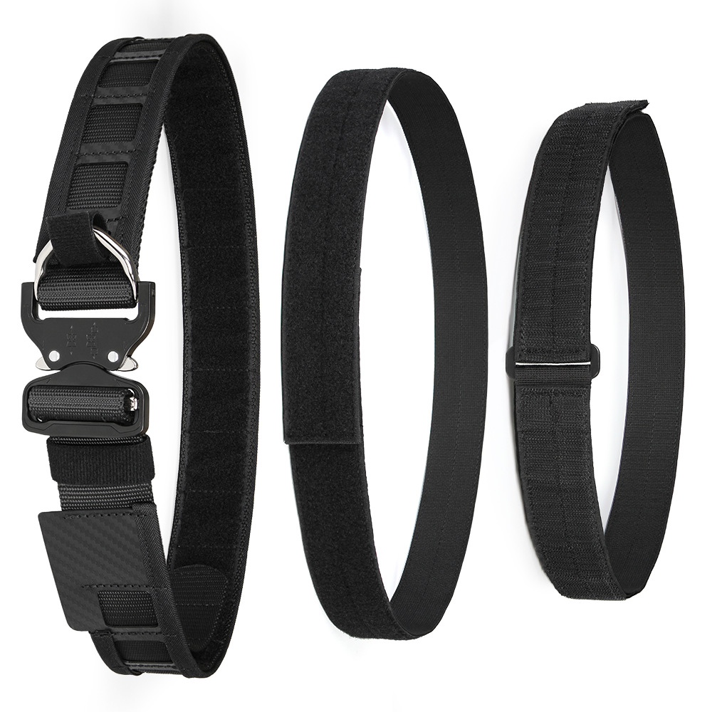 Cinturón Táctico MOLLE para Hombre de 4.5 cm de Lona Ligero para Combate al Aire Libre