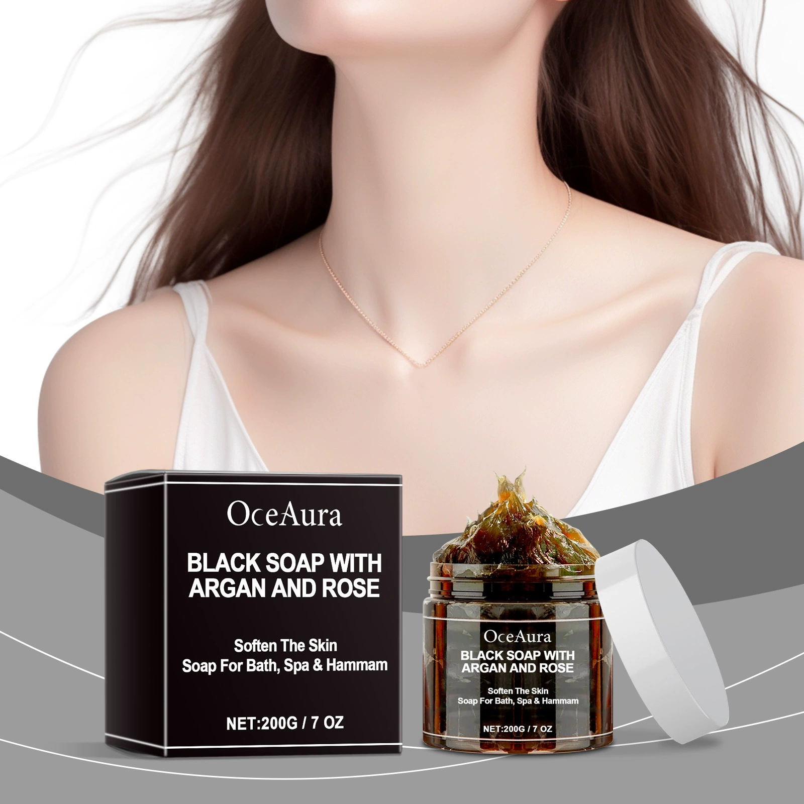 OceAura очищающее мыло для купания глубоко очищает и увлажняет кожу