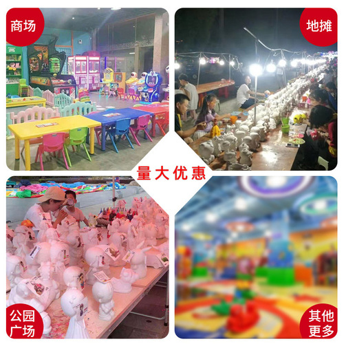 Shatterproof, Drop-Resistant Plaster Dolls: White Blanks for Kids' DIY Coloring—Available in Small and Large Sizes, Perfect for Ceramic Painting and Street-Vendor Toys