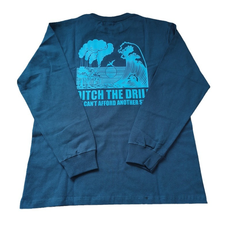 Logotipo de comercio exterior Classic Outdoor Mountain Series Camiseta de manga larga del mismo estilo para hombres y mujeres