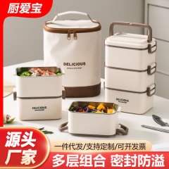 食品グレードの正方形のステンレス鋼の断熱ランチボックス、蓋付き、オフィスワーカーの食事トレイ、食堂の学生コンパートメント、ポータブルランチボックス