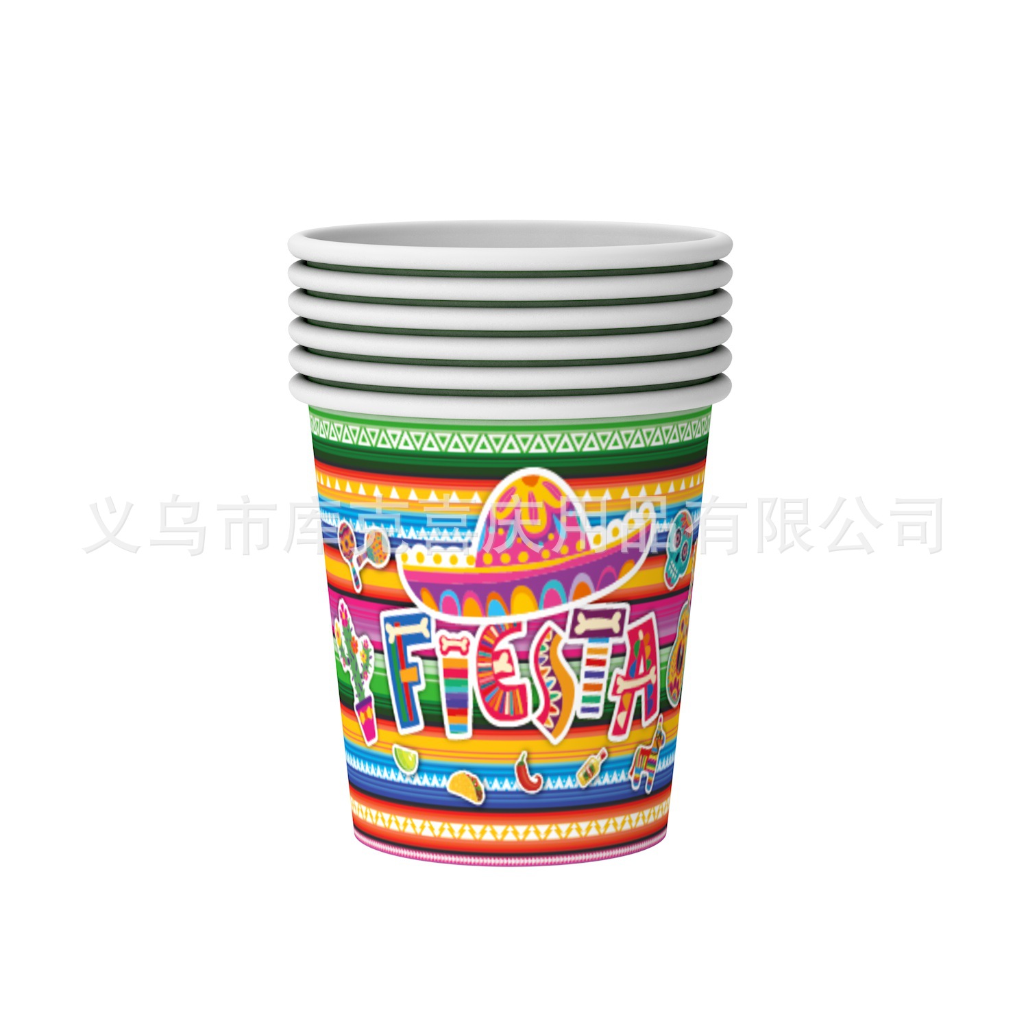 Amazon México carnaval fiesta decoración vintage color rayas papel plato taza de papel tire bandera decoración traje