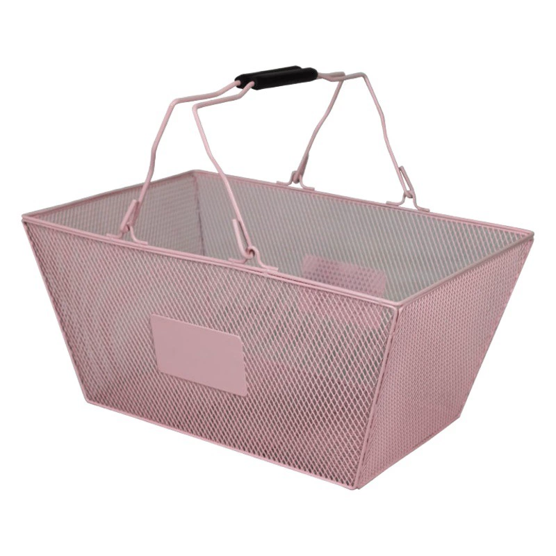 Сумка для супермаркета, корзина для покупок, сумка для хранения, корзина для хранения из кованого железа, специальная корзина для магазина косметики, оптовая продажа