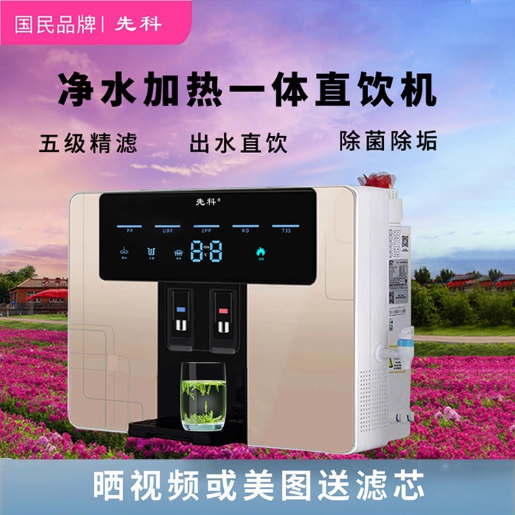 Free Shipping Water Purifier Direct Drinking Heating All-In-One Machine Household Ro Reverse Osmosis Ten Wall-Mounted New Drinking Machine See Description