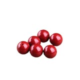 Натуральная природная руда, бусины, украшение-шарик из грецкого ореха, цвета киновари