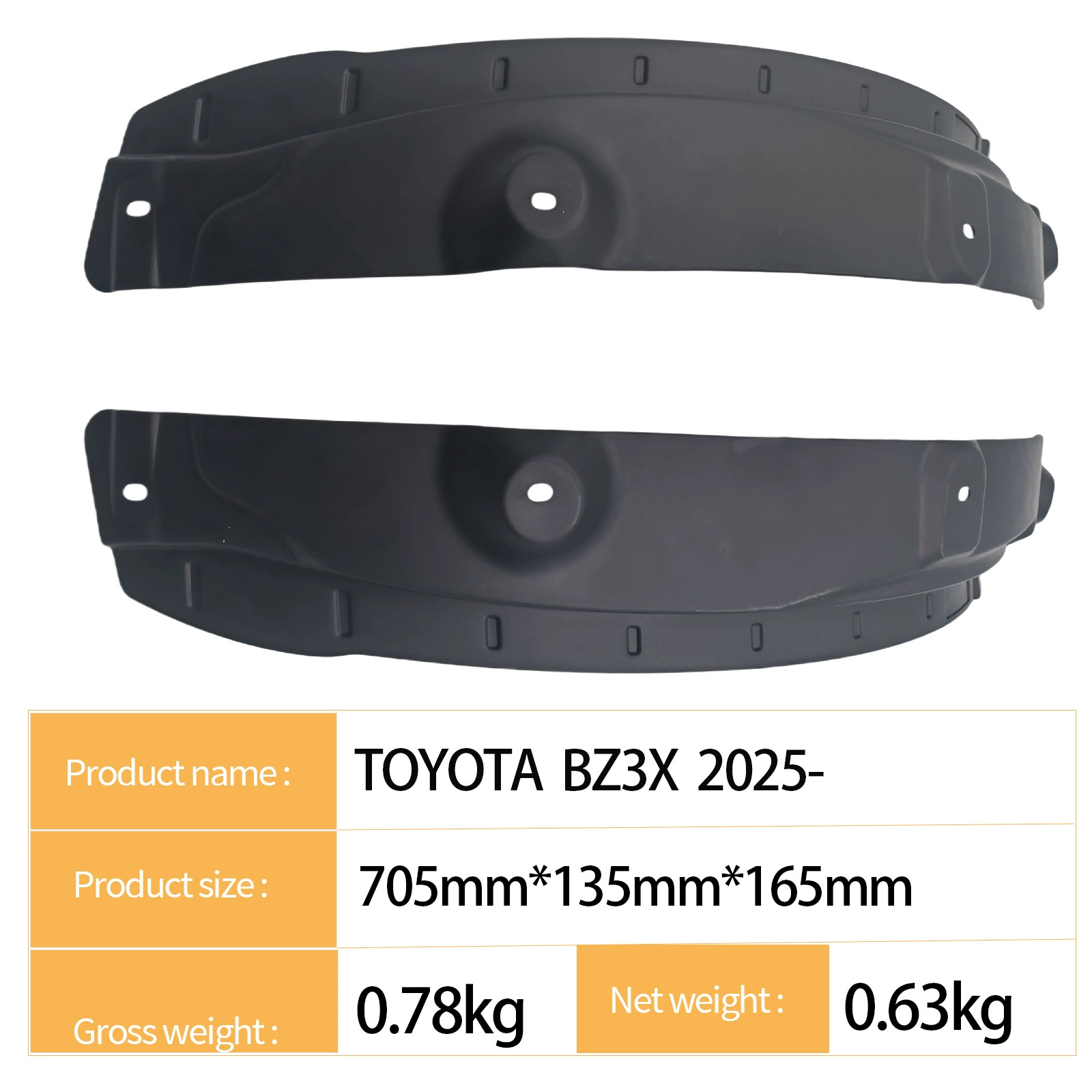 Toyota, подкрылки для заднего колеса, (Кросс-бордер торговля)
