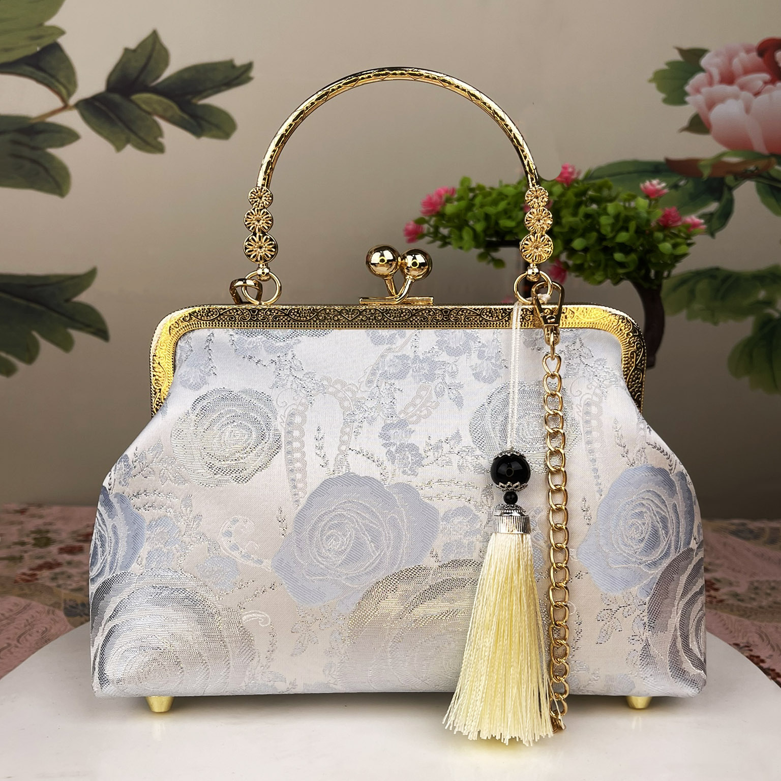 Newly-finished simple cheongsam bag crossbody three-purpose handbag…
