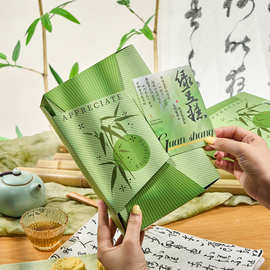 原创竹语8粒绿豆糕包装盒冰糕礼盒春赏雪媚娘蛋黄酥烘焙空盒