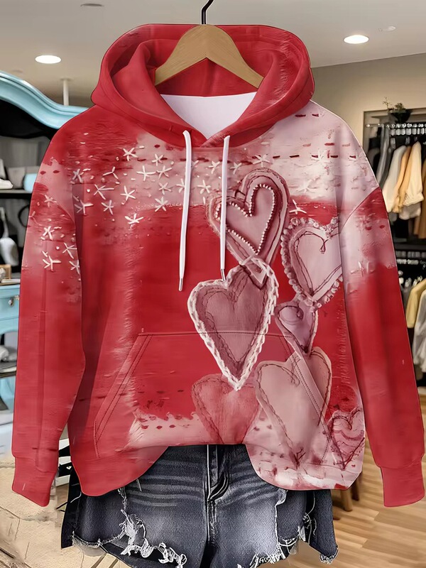 Women's Western Ethnic Print Pullover Hoodie Casual Vintage Print Hooded Sweatshirt Women's Top Women's Western Ethnic Print Pullover Hoodie Casual Vintage Print Hooded Sweatshirt Women's Top