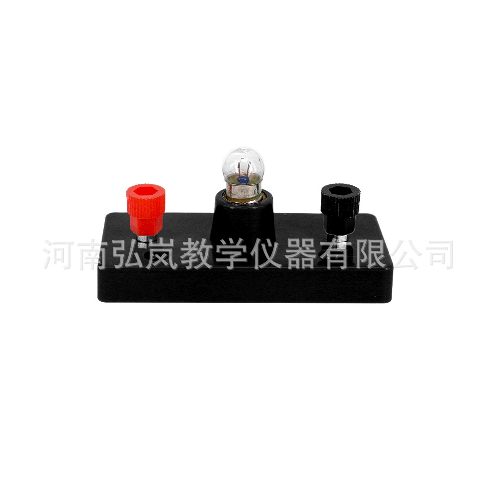 Small lamp holder black science physics and electrical experimental instrument connects and the United circuits experimental threaded small light bubbles