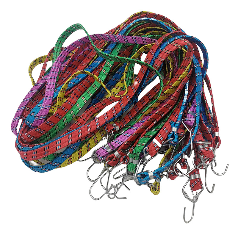 Q1642 2 yuan tienda de cuerda de equipaje para automóviles eléctricos, estantes de motocicletas, cuerda de amarración para equipaje de bicicleta, cuerda redonda elástica