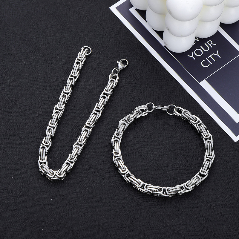 狂飙高启强同款帝王古巴龙骨手链嘻哈街头钛钢网红情侣手链
