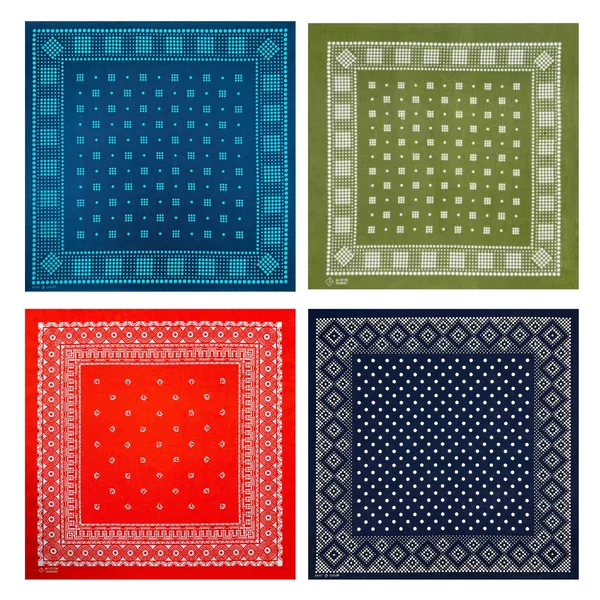 Pure Cotton American Retro British Sports Casual Wear Scarf Street Dance Hip-Hop Bandanna
