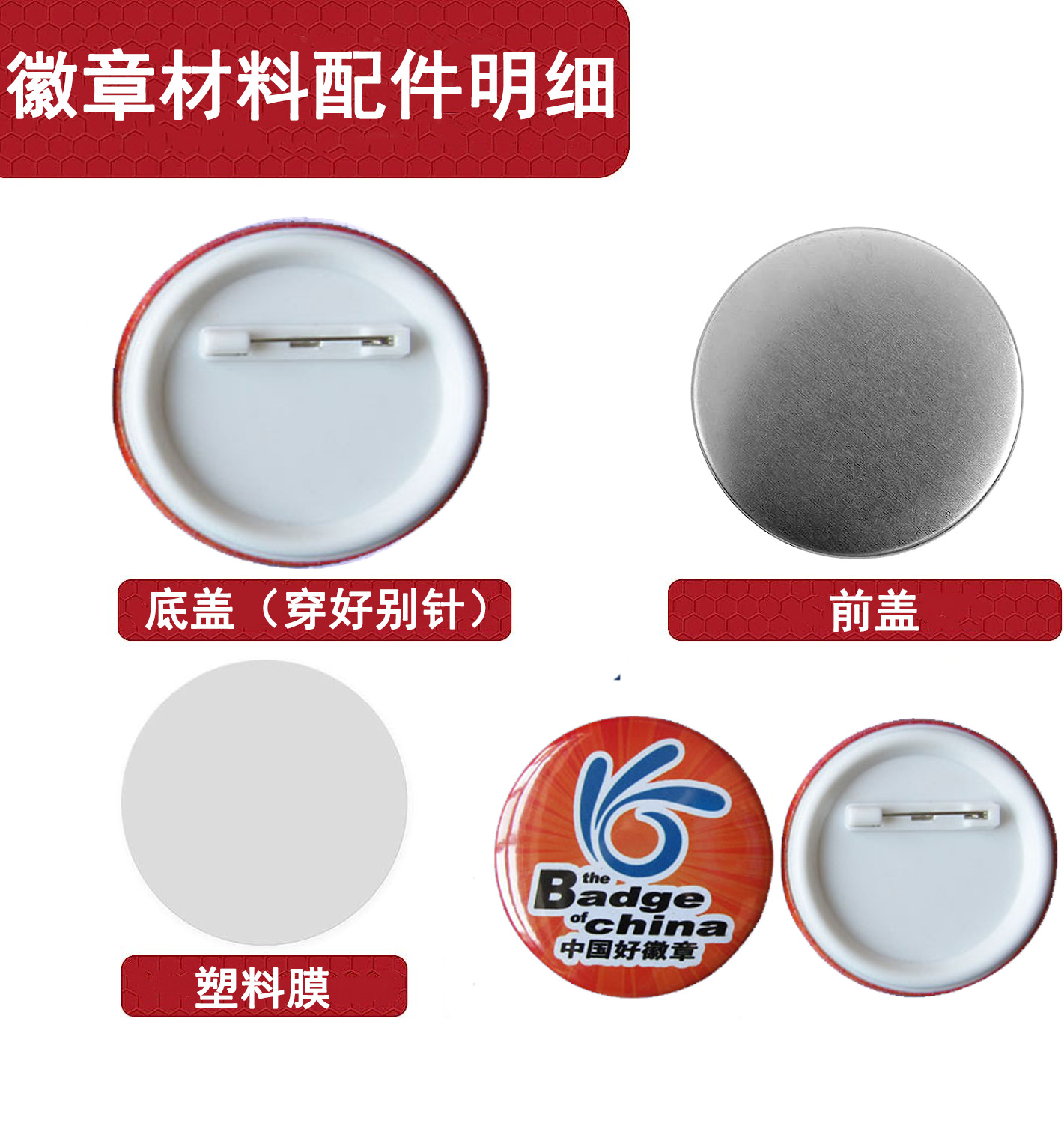 安全针胸章耗材