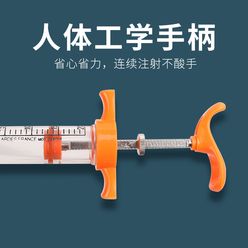 TPX exportación nylon inyección veterinaria aguja de plástico jeringa de acero aguja 50 ml jeringa para cerdo, ganado y ovejas