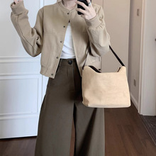 卡其色毛呢棒球服短外套女春季2025新款小个子短款高级感气质夹克