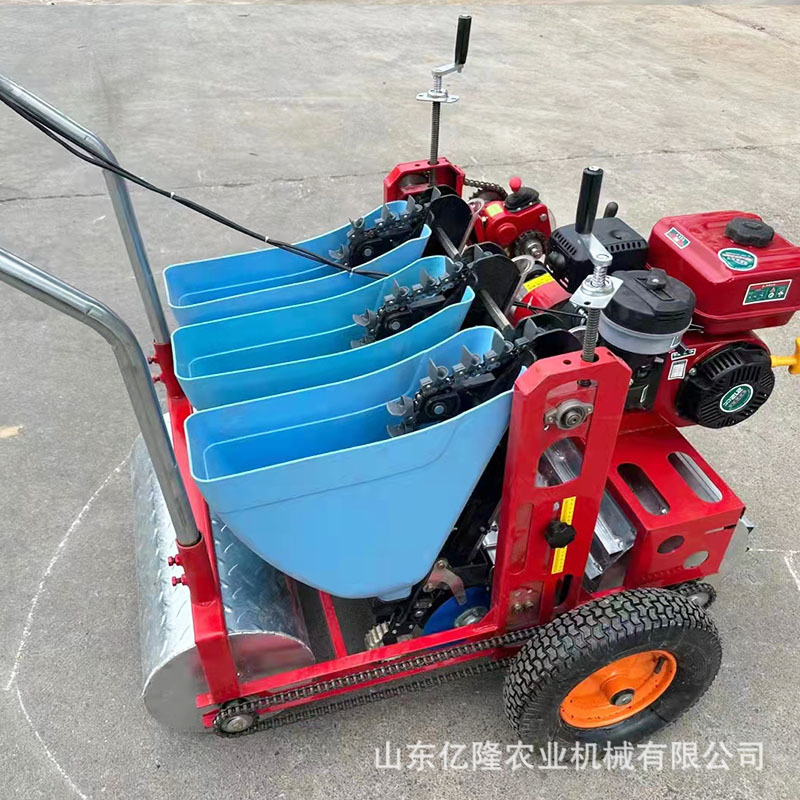 四轮拖拉机大蒜播种机 汽油手推式大蒜点播种机 电动蒜头种植机