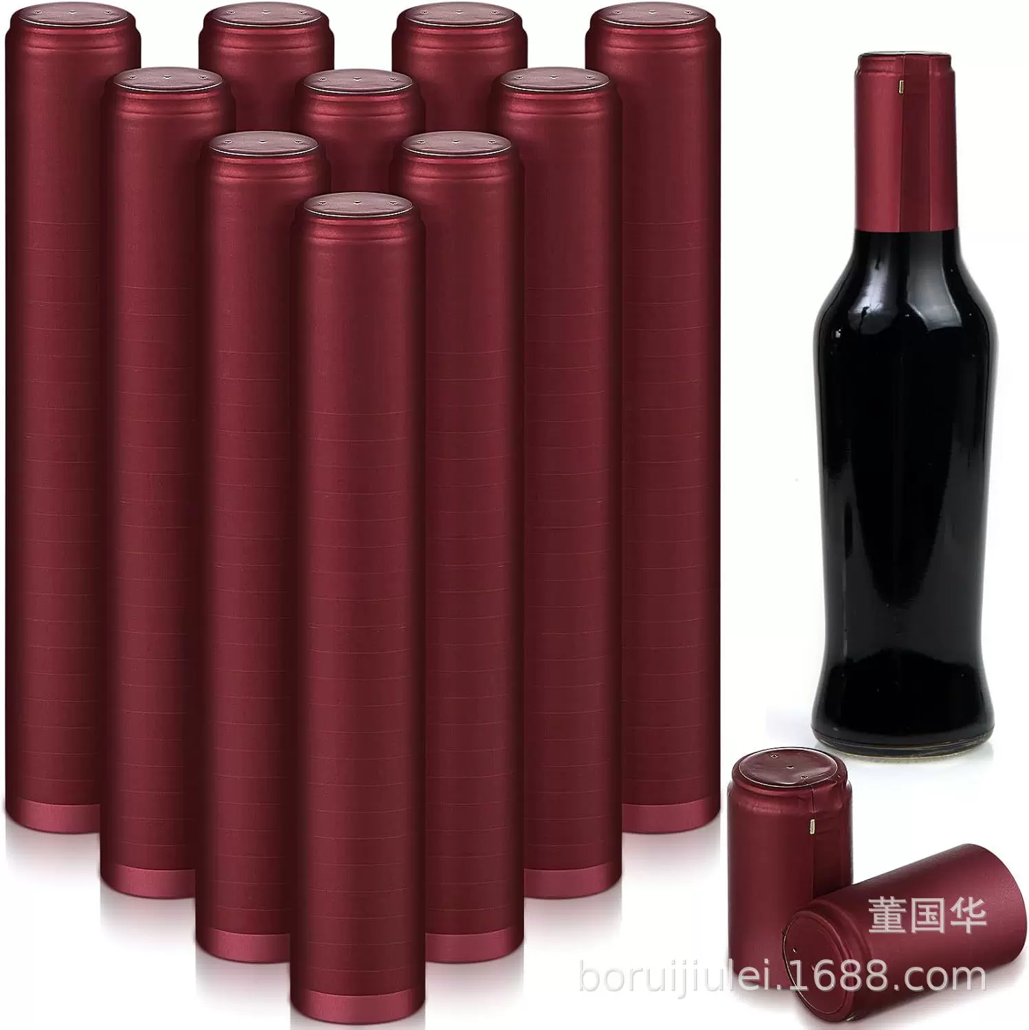 PVC胶帽红酒瓶封口膜易拉线热缩膜葡萄酒瓶玻璃瓶收缩膜