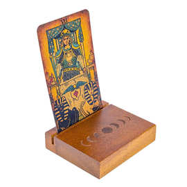 塔罗牌底座实木台历卡明信片底座 桌面便签支架照片菜单底座BSCI