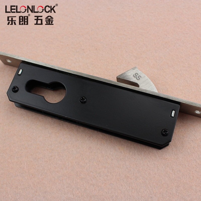 Acero inoxidable estándar europeo personalizado bloqueo de puerta deslizante de gancho único 20mm cerradura de marco estrecho accesorios de cerradura de puerta deslizante de baño de cocina