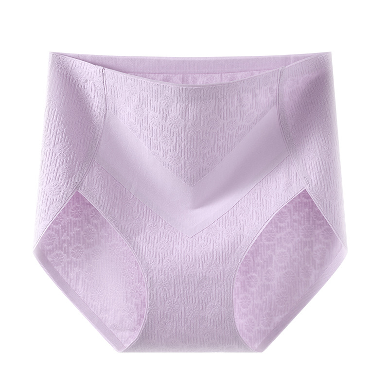 Niñas de algodón puro antibacteriano de cintura alta nueva cintura media-alta vientre entrepierna de algodón sin costuras calzoncillos de gran tamaño refrescantes