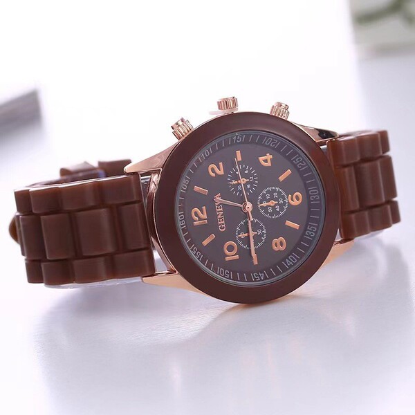 Silicone fashionable men's watch for men and women