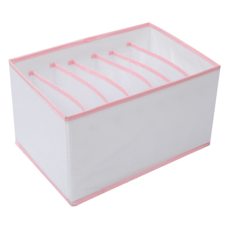 Ropa interior de malla transfronteriza pantalones caja de almacenamiento jeans cesta de almacenamiento transparente armario ropa caja de almacenamiento cajón