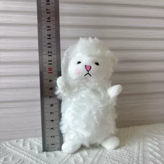 白色小羊毛绒公仔挂件站姿羊羊钥匙扣玩偶娃娃机礼品批发跨境绵羊