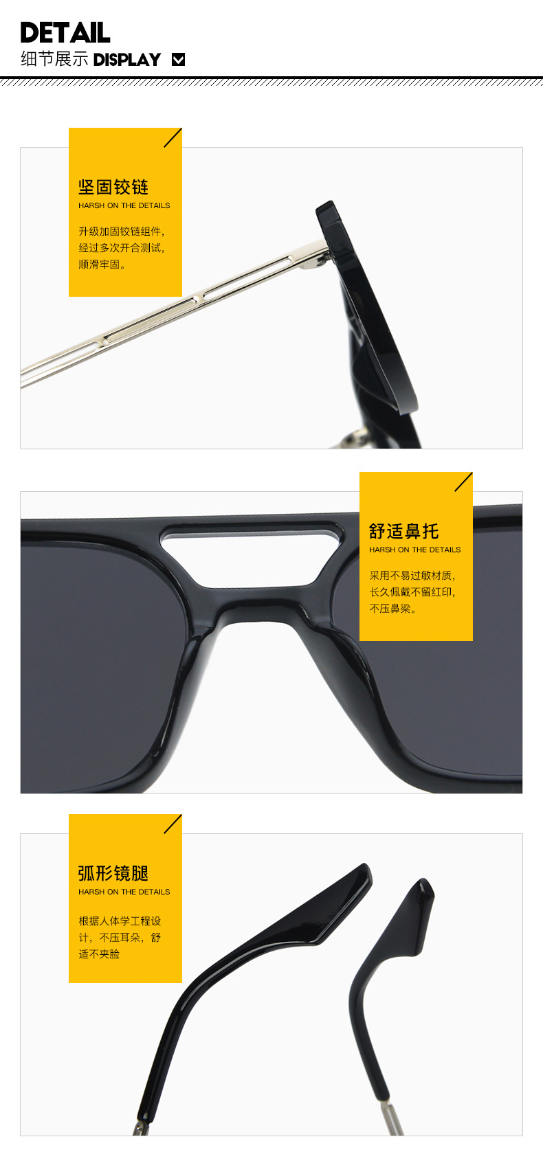 60g Weight UV400 Protection Lens Material Outdoor, Travel, Party, Fishing Occasion Women'S, Men'S, Unisex Gender Elegant, Hip-Hop, Retro, Fashion Style Grey, Green, Blue, Transparent, Black Color Elegant Hip-Hop Retro UV400 Protection Women's Sunglasses 11