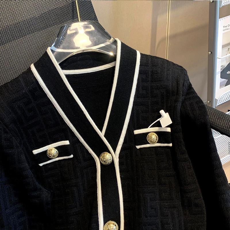 Jacquard Sweater Coat 5