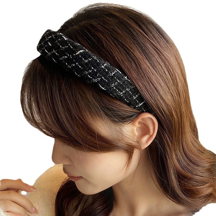 Blanco alto cráneo superior diadema mujeres de alto grado otoño e invierno presión diadema todo-partido hacia fuera accesorios para el cabello no lastiman el cabello lavado horquilla