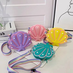 Cross-border cute cartoon shell silicone bag, unisex fashion decorative purse, children's coin purse