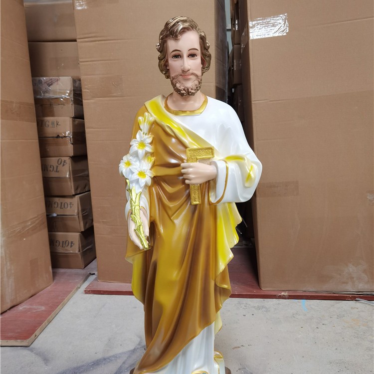Estatua de San José de Resina para Sala de Estar e Iglesia