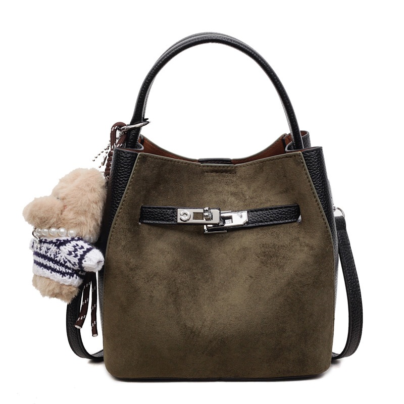 Bolso de venta caliente, bolso de mochila para mujeres 2025, nuevo nicho coreano de alto nivel, bolso de cubo de mano de empalme