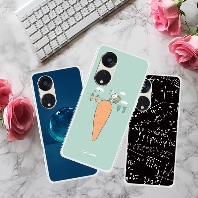 For OPPO Reno 8T 5G mobile phone case master plan transparent tpu soft case innovative painted soft case a generation of hair