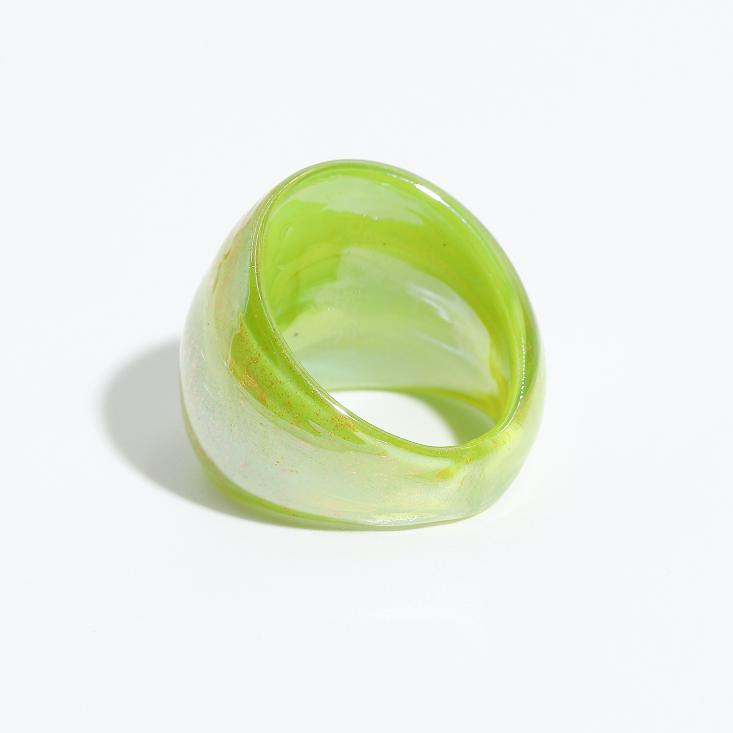 Korean Candy Color Glass Ring display picture 2
